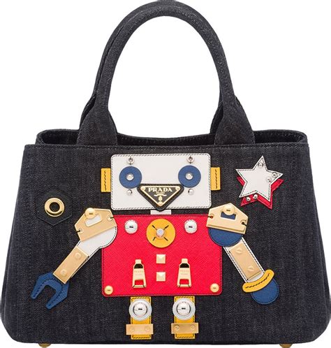 prada robot tote bag|prada foldable shopping tote.